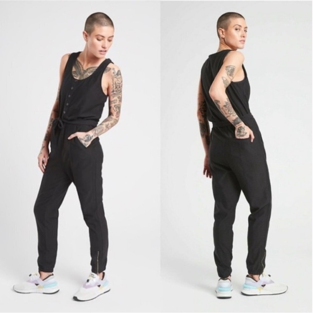 Athleta Farallon Black Jumpsuit